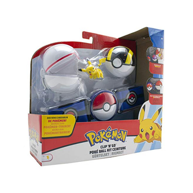 Pokémon - Ceinture Clip 'N' Go + 2 Poké Ball et 1 figurine - Modèle  aléatoire