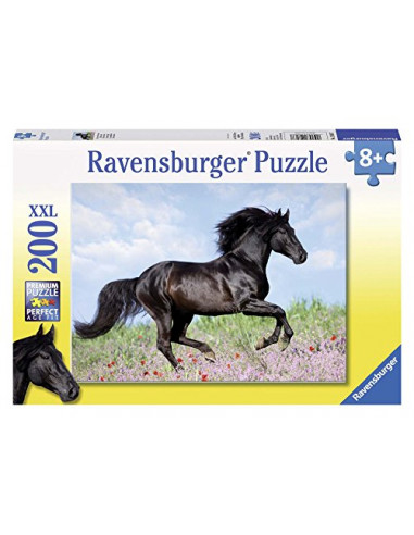 Ravensburger - Puzzle Enfant - Puzzle 200 p XXL - Etalon noir - Dès 8 ans - 12803