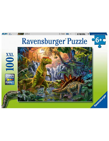 Ravensburger - Puzzle Enfant - Puzzle 100 pièces XXL - L'oasis des dinosaures - Garçon ou fille dès 6 ans - Puzzle de