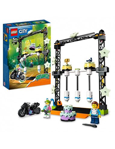 LEGO 60341 City Stuntz Le Défi de Cascade : Les Balanciers, Jouet de Moto d'Aventure de Stunt Bike pour Filles et