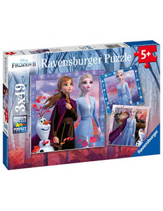 Puzzles 3x49 pièces - Le voyage commence - Disney La Reine des Neiges 2
