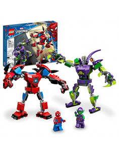 LEGO 76219 Marvel - Spider-Man et Le Bouffon Vert, Le Combat des Robots