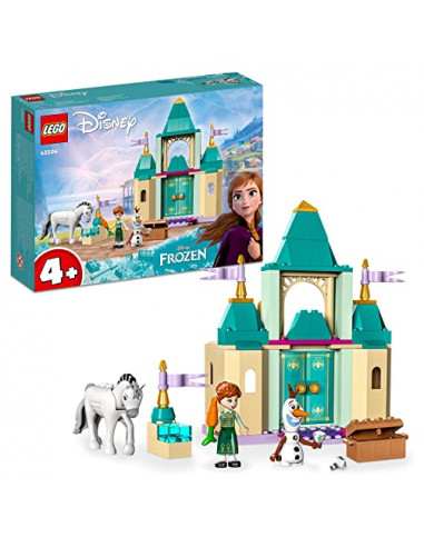 LEGO 43204 Disney Princess Les Jeux au Château d’Anna et Olaf: Ensemble de Construction Reine des Neiges avec Figurines