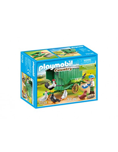 Playmobil 70138 Enfant et poulailler- Country - La Vie à la Ferme - Country City Life