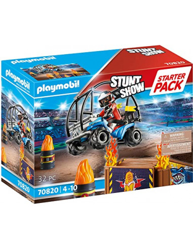 Playmobil 70820 Starter Pack Stuntshow avec Rampe - Stuntshow- Stuntshow- Coffret découverte idée Cadeau