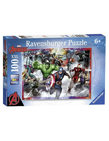 Ravensburger - Puzzle Enfant - Puzzle 100 p XXL - Les plus grands héros - Marvel Avengers - Dès 6 ans - 10771