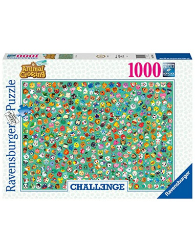 Ravensburger - Puzzle 1000 pièces - Animal Crossing (Challenge Puzzle) - Adultes et enfants dès 14 ans - Puzzle de