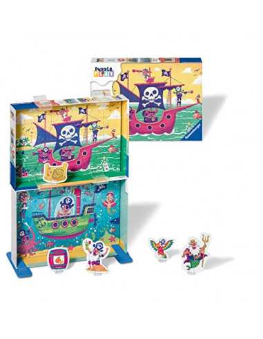 Ravensburger - Puzzle&Play - 2x24 pièces - Terre en vue - Pour enfants dès 4 ans - Puzzle de qualité supérieure - Carton