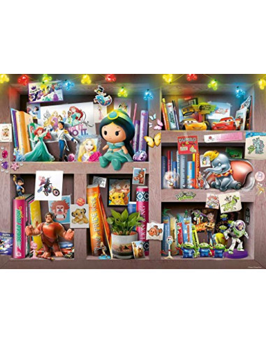 Puzzle 100 pièces XXL - L'étagère du collectionneur - Disney