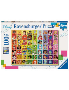 Puzzle 100 pièces XXL - La palette de couleurs - Disney