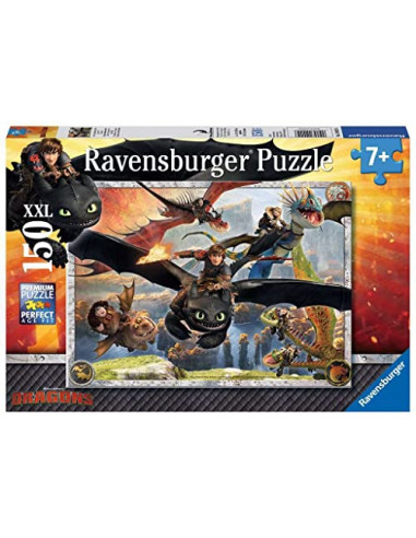 Ravensburger - Puzzle pour enfants - 150 p XXL - Dragons - Dès 7 ans - Puzzle de qualité supérieure - Carton épais et