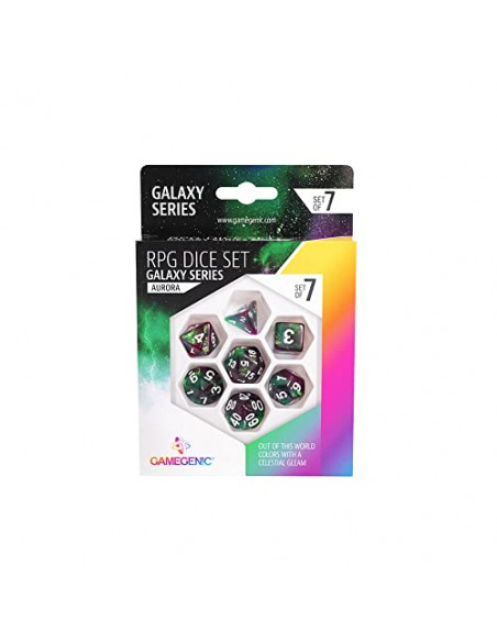 Set De 7 Dés Jdr   Galaxy Series : Aurora
