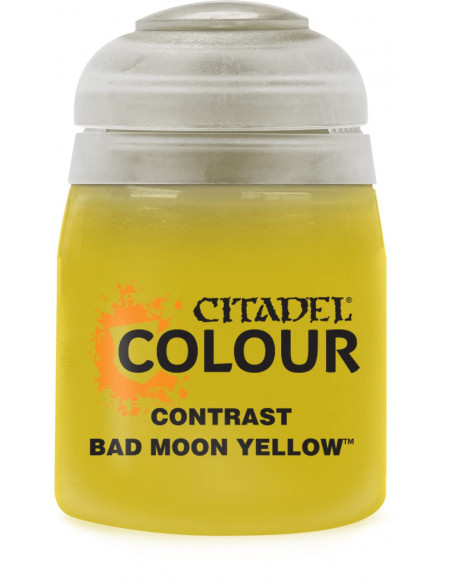 Games Workshop Citadel Pot De Peinture   Contrast Bad Moon Yellow (18ml)