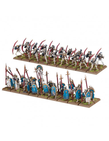 Guerriers/Archers Squelettes - 36 figurines - Warhammer The Old World