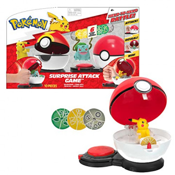 Bandai- Juguete Para niños Surprise-Jeu Combat-2 Poké Balls avec Leur Pokémon et 6 disques d'attaques-Modèle...