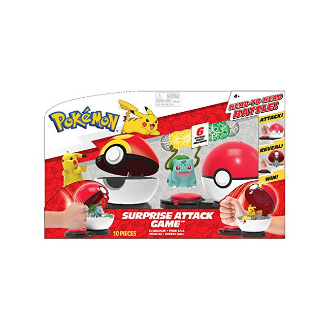 Pokémon - 2 Poké Balls avec Leur Pokémon et 6 disques d'attaques - Modèle  aléatoire