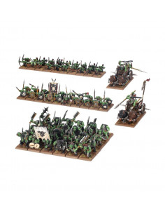 Bataillon de Tribus d'Orques & Gobelins - 73 figurines - Warhammer The Old World