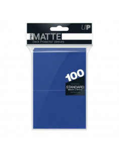100 sleeves bleu foncé matte - Ultra Pro