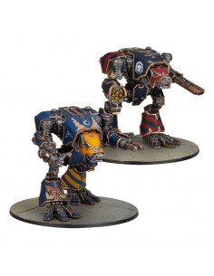 Legions Imperialis: Warhound Titans with Ursus Claws and Melta Lances - 2 figurines - Warhammer The Horus Heresy
