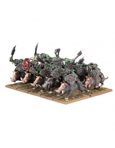 Bande d'Orques sur Sangliers - 10 figurines - Warhammer The Old World