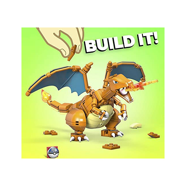 Mega Construx - Pokemon Dracaufeu à Construire - 222 pièces- dès 8 ans