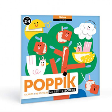 Poppik - Premiers Stickers Nature + Fun Poster éducatif - à partir de 2 ans