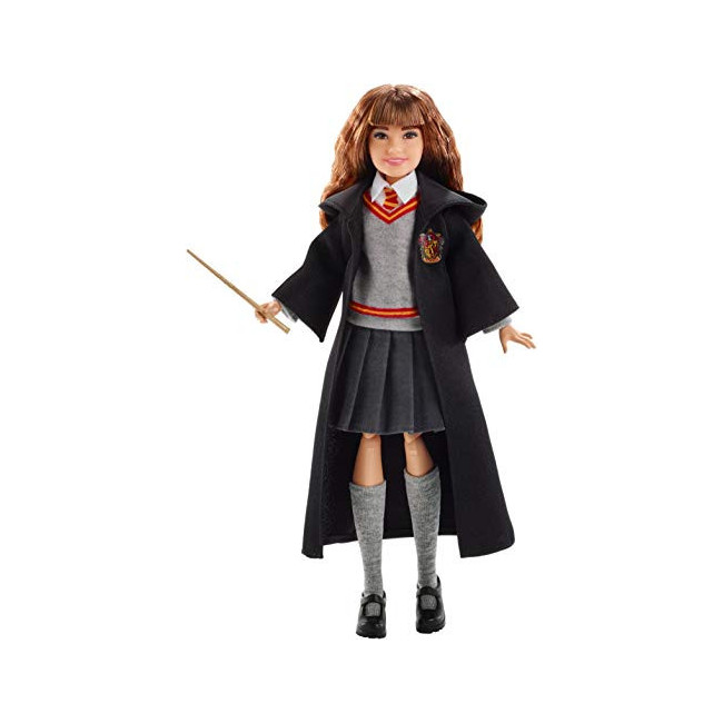 Harry Potter Poupée articulée Hermione Granger de 24 cm en uniforme Gryffondor en tissu avec baguette magique, à...