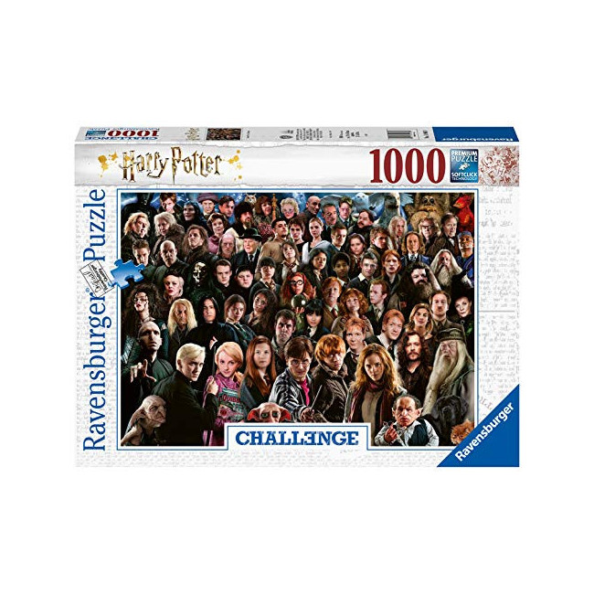 Ravensburger - Puzzle Adulte - Puzzle 1000 p - Harry Potter (Challenge Puzzle) - Adultes et enfants à partir de 14 ans -...