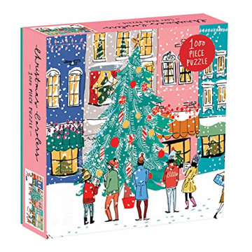 Puzzle - Christmas Carolers Square Boxed Puzzle - 1000 Pieces