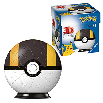 Ravensburger- Puzzles 3D 54 pièces-Hyper Ball/Pokémon Enfant, 4005556112661