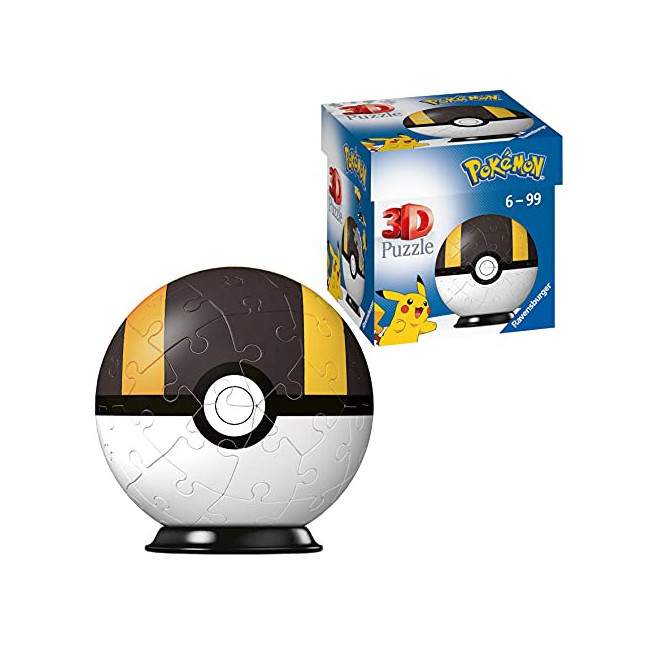 Ravensburger- Puzzles 3D 54 pièces-Hyper Ball/Pokémon Enfant, 4005556112661