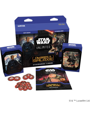 Asmodee   Ffg   Star Wars: Unlimited Ombres De La Galaxie   Kit De Démarrage 2 Joueurs   Jeu De Cartes à Collectionner   