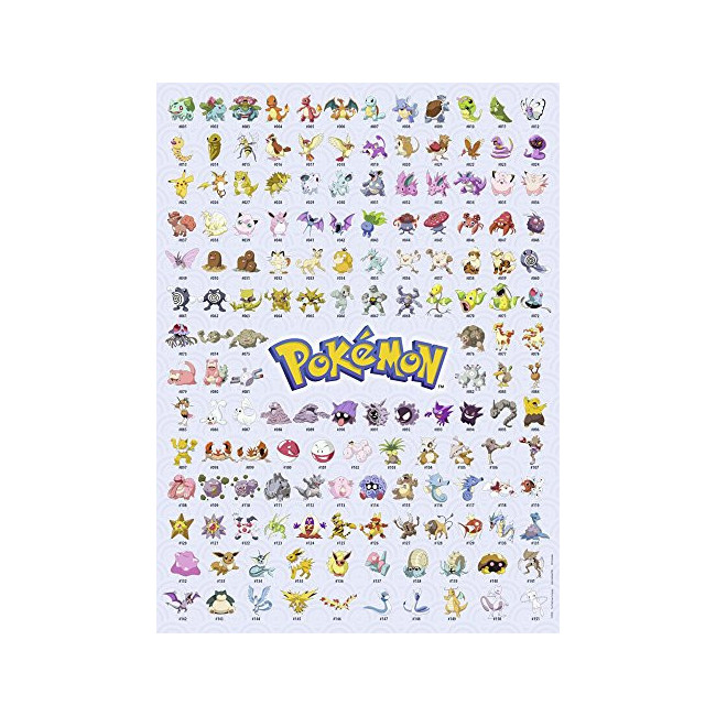 Puzzle 500 p - Pokédex première génération / Pokémon, Puzzle adulte, Puzzle, Produits