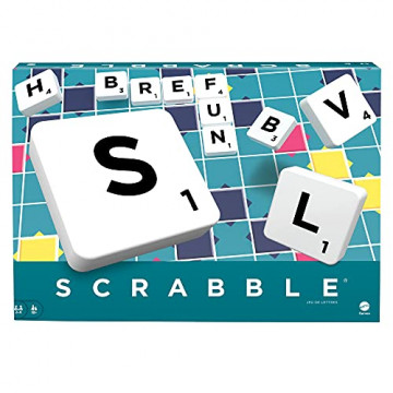 Scrabble - Scrabble Original - Jeu Familial - Placez des Mots pour Gagner des Points - 1 Plateforme de Jeu et 120 Lettres -...
