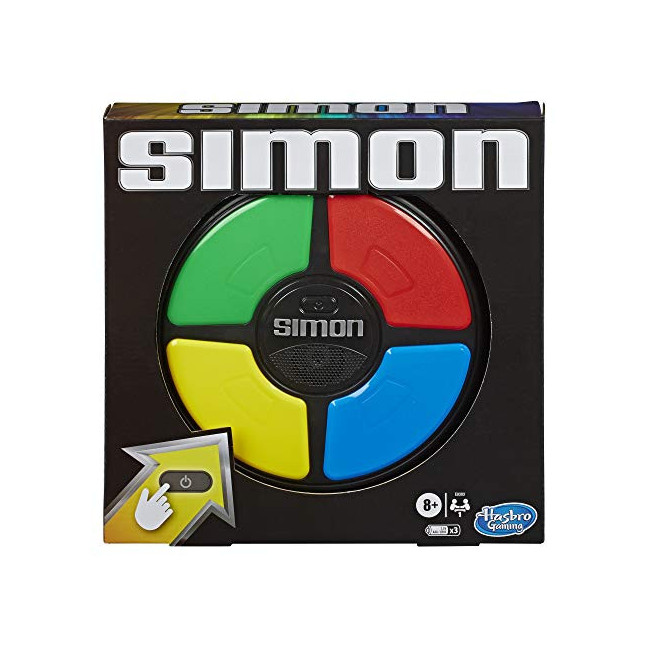 Simon, jeu de mémoire électronique, pour enfants, à partir de 8 ans, jeu avec sons et lumières qui tient dans la main, Simon...
