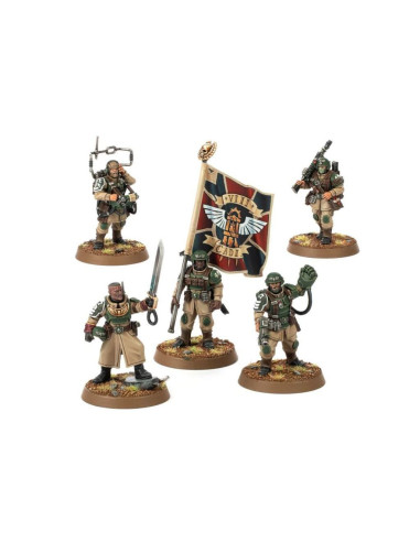 Warhammer 40k – Astra Militarum Cadia Command Squad – Figuren-Set Für Tabletop-Fans
