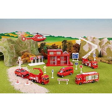 STARLUX – Grand Coffret Pompiers Complet – Assortiment véhicules Miniatures Collection en métal – Dès 3 Ans – 806142