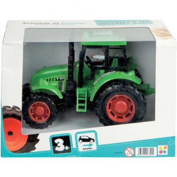 WDK PARTNER - A1300063 - Véhicules miniatures - Tracteur 16cm avec fermier - Modèle aléatoire