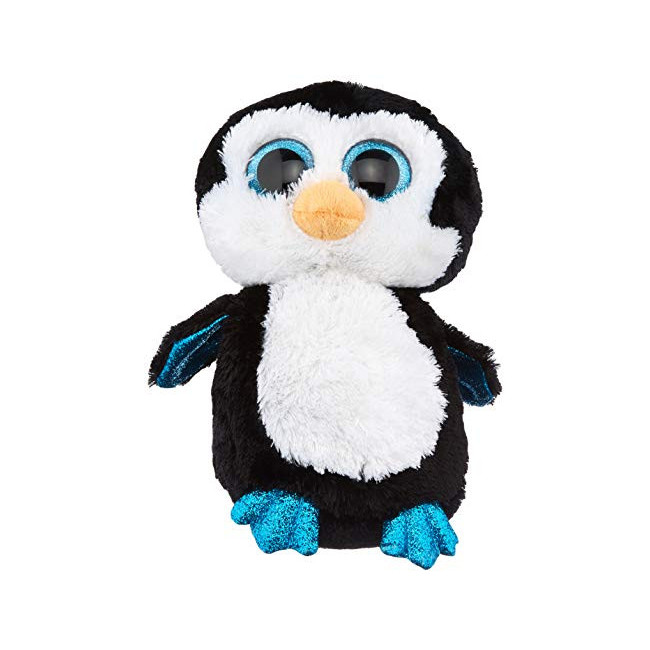 Ty - Beanie Boo's - Peluche Waddles le Pingouin, TY36904, Noir / Blanc, 23 cm