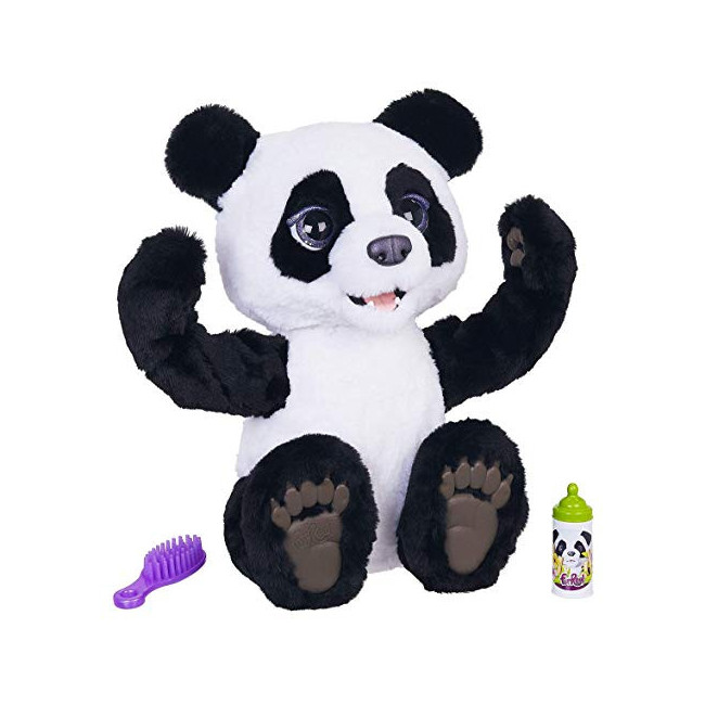 FurReal Friends - Peluche Interactive Cubby - Plum, le Panda Curieux - Version française