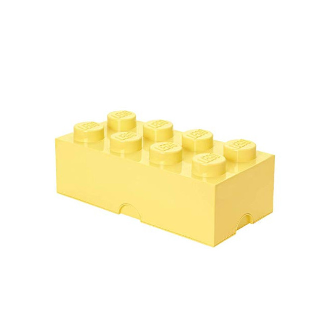 LEGO 40041741 Brique de Rangement empilable 8-Collection Design, Plastique, Jaune, 0 cm