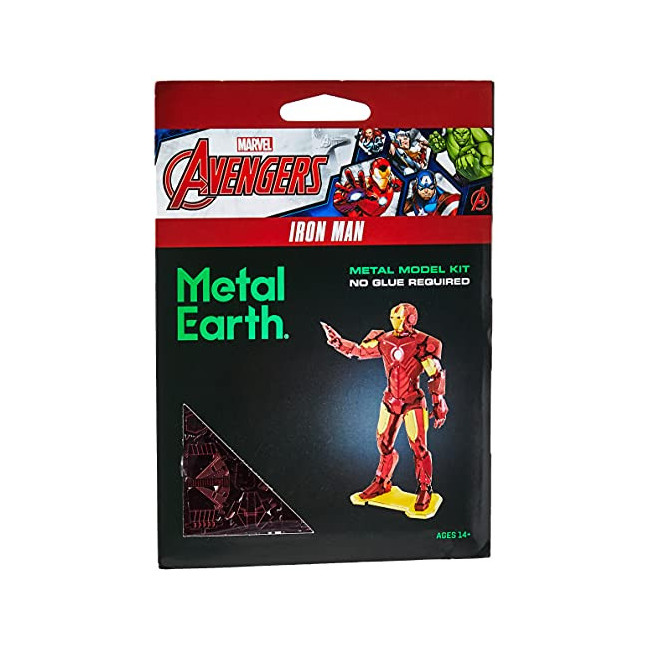 Metal Earth - 5061322 - Maquette 3D - Avengers - Iron Man - 12,07 X 5,72 X 6,35 Cm - 3 pièces