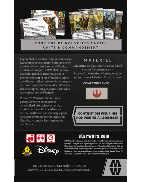 Extension de commandant Logray&Wicket - Star Wars Légion 