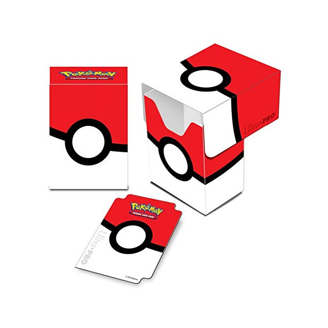 Pokémon 14574 boîte de rangement pour jeux de cartes, décor Pokéball