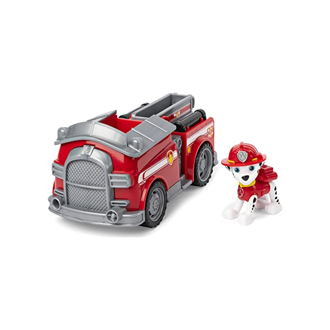 Pat patrouille : marcus et camion pompier jungle rescue - figurine et  vehicule - paw patrol
