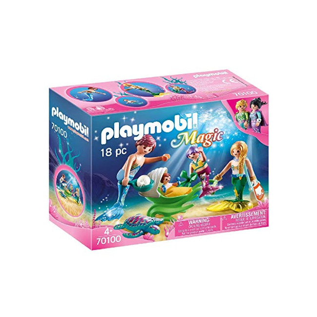Playmobil - Famille de Sirènes - 70100, 18.7 x 7.2 x 14.2cm