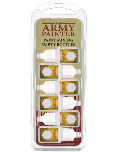 The Army Painter | Paint Mixing Empty Bottles For Acrylic Paint | 6 Flacons Compte Gouttes Vides De 12 M L Pour Mélange 
