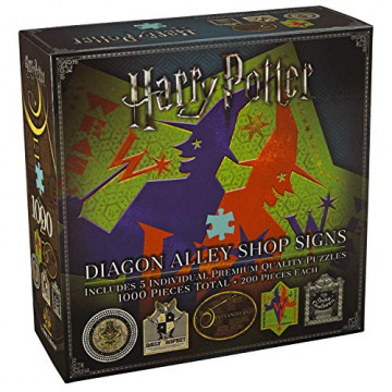 The Noble Collection 5X Diagon Alley Shop Signs 200pc Jigsaw Puzzles