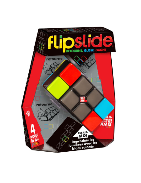Jeu électronique Portable Flipslide   Retourne, Glisse, Gagne Reproduis Les Lumières Avec Les Blocs Colorés. 4 Modes De 