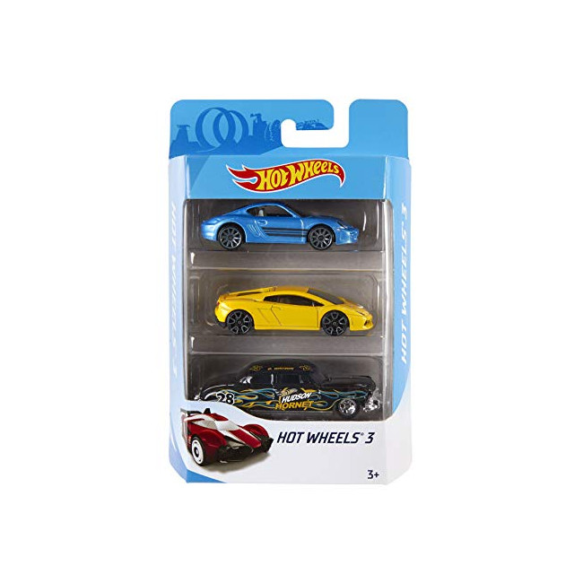 Hot Wheels Coffret 3 véhicules, jouet pour enfant de petites voitures  miniatures, modèle aléatoire
